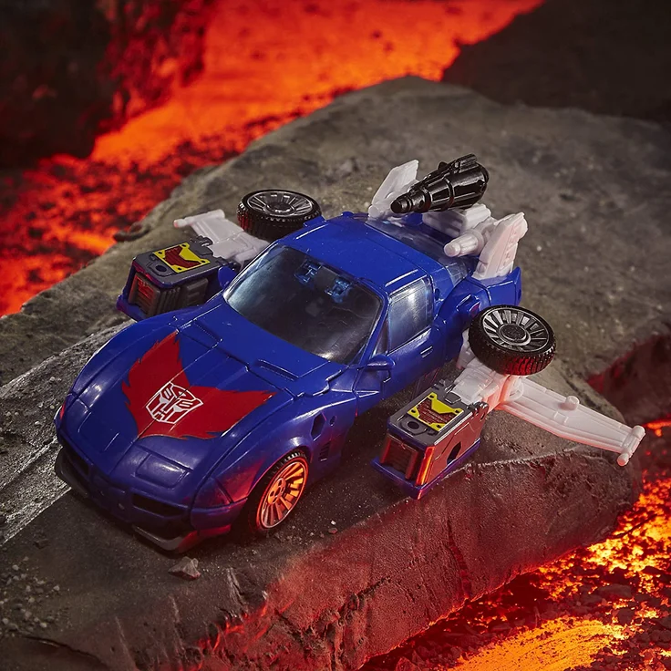 Transformers Spielzeug Generations War for Cybertron: Kingdom Deluxe WFC-K26 Autobot Tracks Action-Figur Kinder ab 8 Jahren, 14 cm Multi – Bild 7