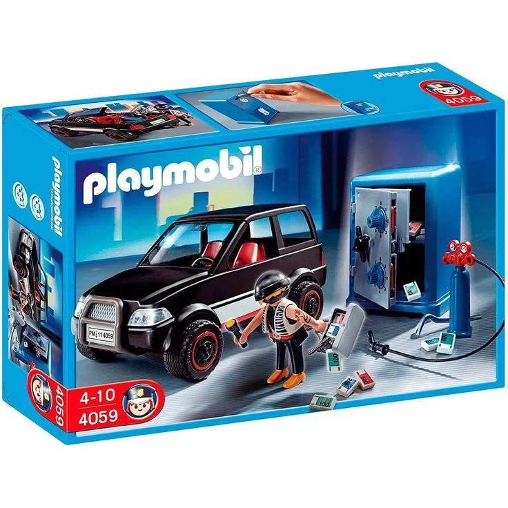 PLAYMOBIL 4059 - Tresorknacker mit Fluchtfahrzeug – Bild 1