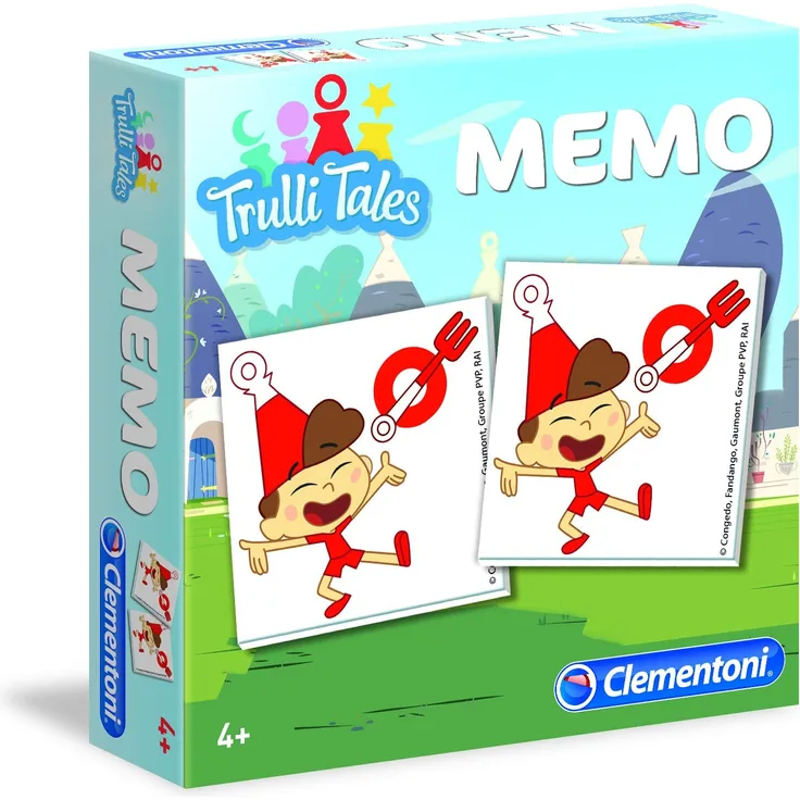 Clementoni Memo Trulli Tales, Multicolore, 18048 1000Stück(e)