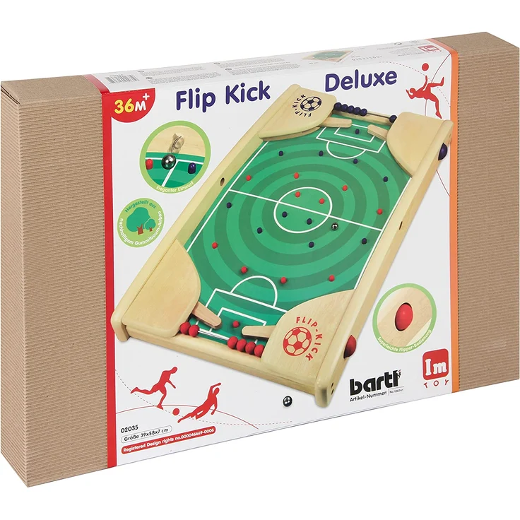 Bartl 106741 'Flip Kick Deluxe groß', 58x40cm, Flipper und Kicker, für 2 Spieler, ab 3 Jahren – Bild 5