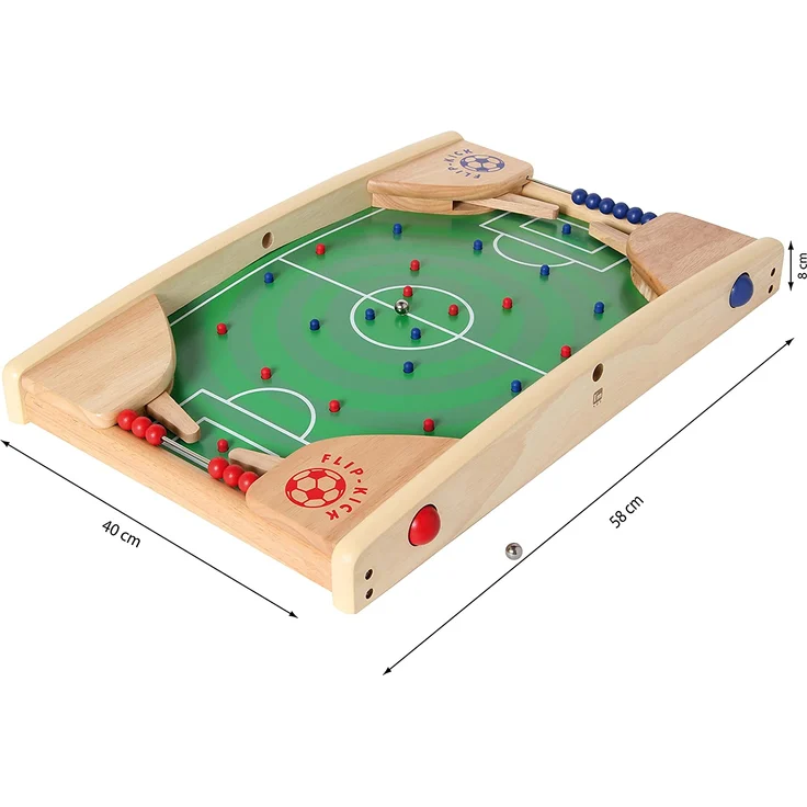 Bartl 106741 'Flip Kick Deluxe groß', 58x40cm, Flipper und Kicker, für 2 Spieler, ab 3 Jahren – Bild 3