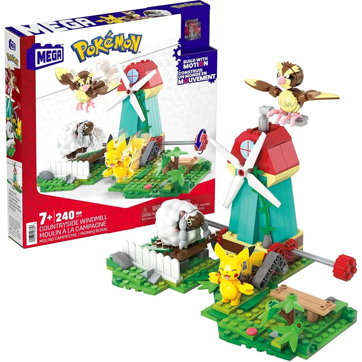 Mattel HKT21 MEGA Pokémon Windmühlen-Farm – Bild 1