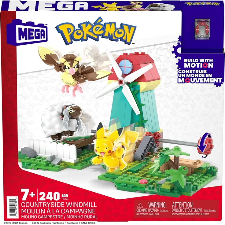 Mattel HKT21 MEGA Pokémon Windmühlen-Farm – Bild 6