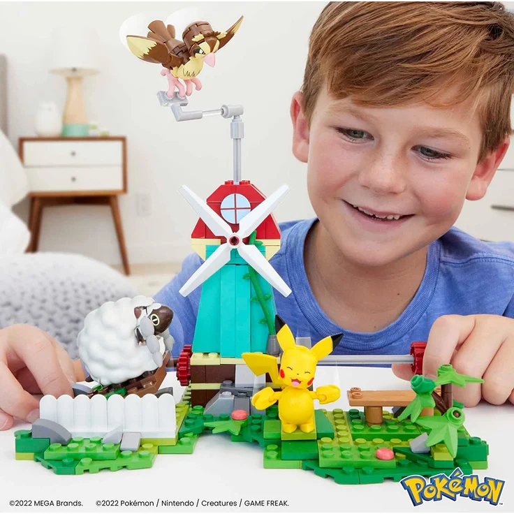 Mattel HKT21 MEGA Pokémon Windmühlen-Farm – Bild 3