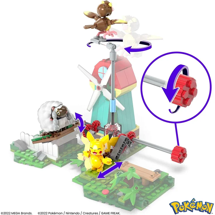 Mattel HKT21 MEGA Pokémon Windmühlen-Farm – Bild 5