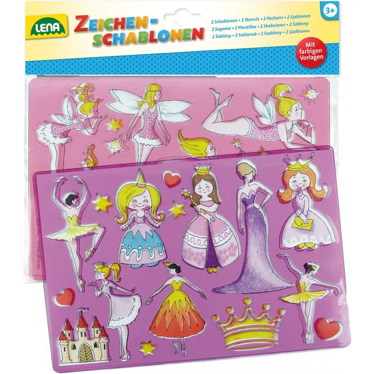 Lena - Pre School - Zeichenschablonen Prinzessinnen und Elfen