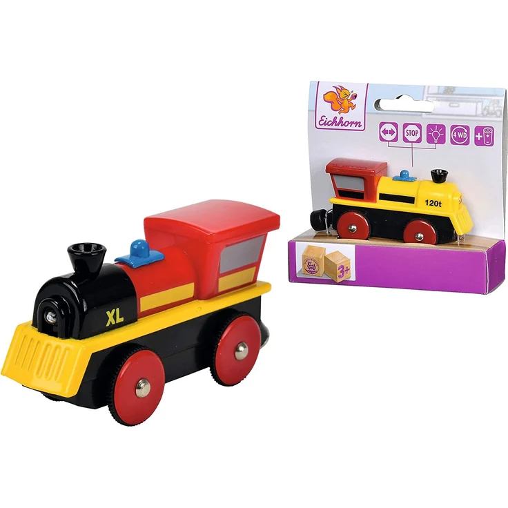 Eichhorn 100001301 - Bahn, E-Lok 10,5 cm, mit 4-Radantrieb und vier Funktionen, inkl. Batterien 60 min. Laufzeit – Bild 7