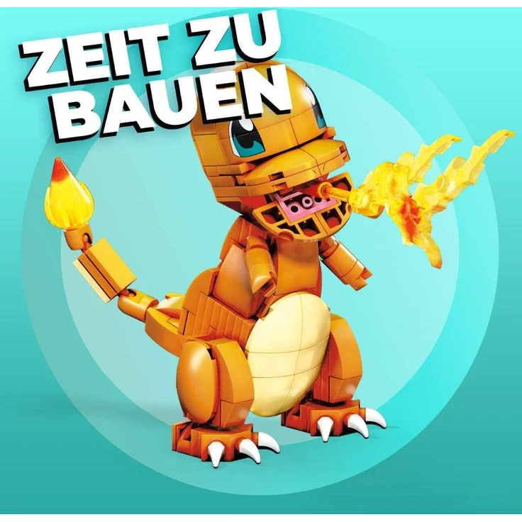 Mega Construx GKY96 - Pokémon Medium Pokémon Glumanda mit 180 Bausteinen, Spielzeug ab 7 Jahren – Bild 2