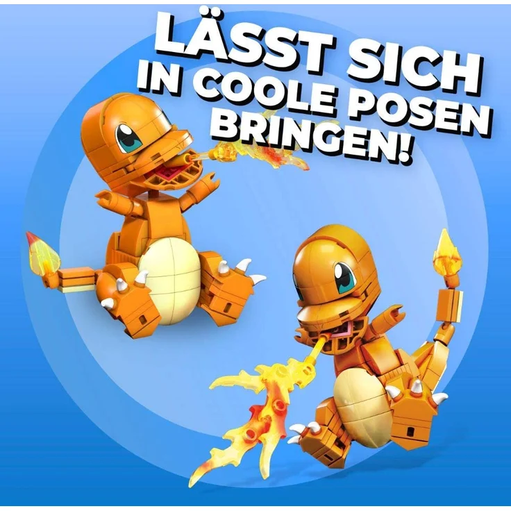 Mega Construx GKY96 - Pokémon Medium Pokémon Glumanda mit 180 Bausteinen, Spielzeug ab 7 Jahren – Bild 4