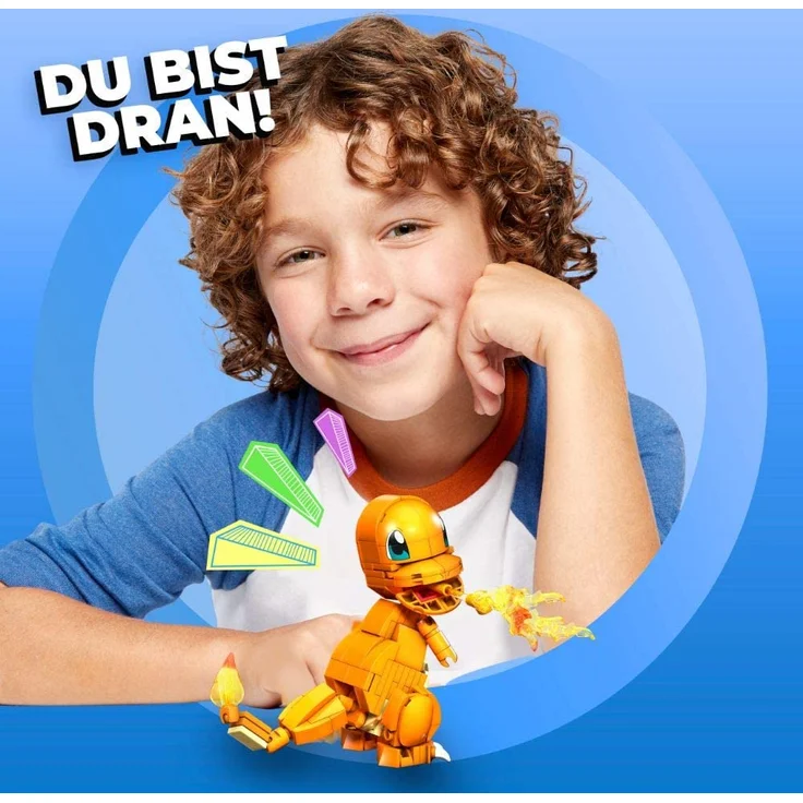 Mega Construx GKY96 - Pokémon Medium Pokémon Glumanda mit 180 Bausteinen, Spielzeug ab 7 Jahren – Bild 3