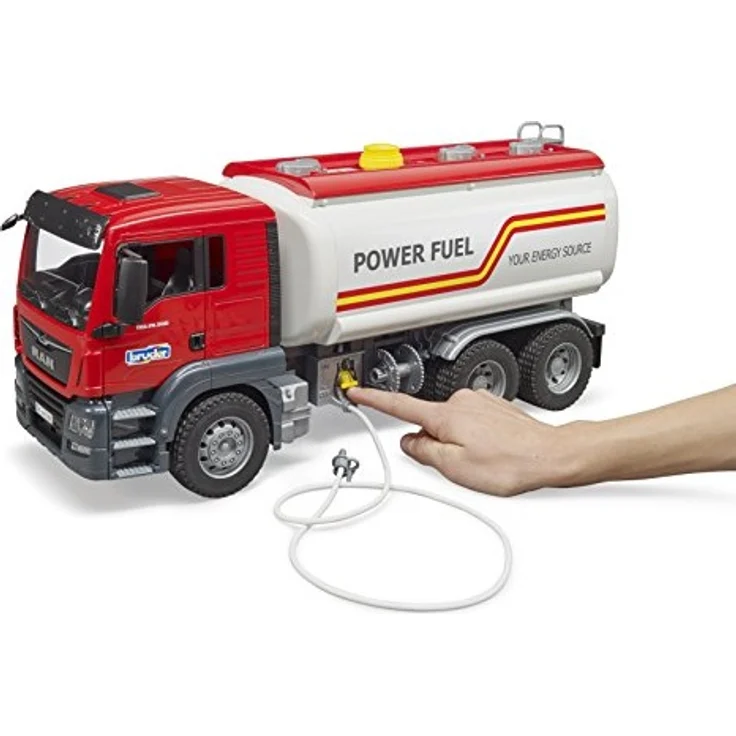 Bruder 03775 'MAN TGS Tankwagen' Nutzfahrzeug, ab 4 Jahren, Wasserfunktion, 1:16, rot/weiß – Bild 4