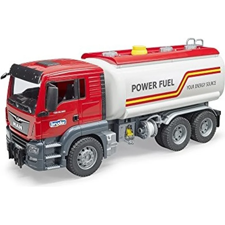 Bruder 03775 'MAN TGS Tankwagen' Nutzfahrzeug, ab 4 Jahren, Wasserfunktion, 1:16, rot/weiß – Bild 1