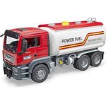 Bruder 03775 'MAN TGS Tankwagen' Nutzfahrzeug, ab 4 Jahren, Wasserfunktion, 1:16, rot/weiß
