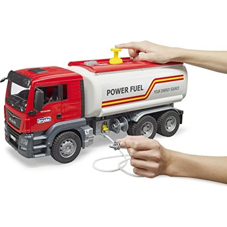 Bruder 03775 'MAN TGS Tankwagen' Nutzfahrzeug, ab 4 Jahren, Wasserfunktion, 1:16, rot/weiß – Bild 5