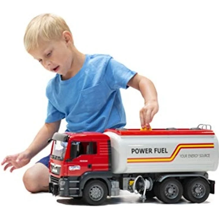 Bruder 03775 'MAN TGS Tankwagen' Nutzfahrzeug, ab 4 Jahren, Wasserfunktion, 1:16, rot/weiß – Bild 2