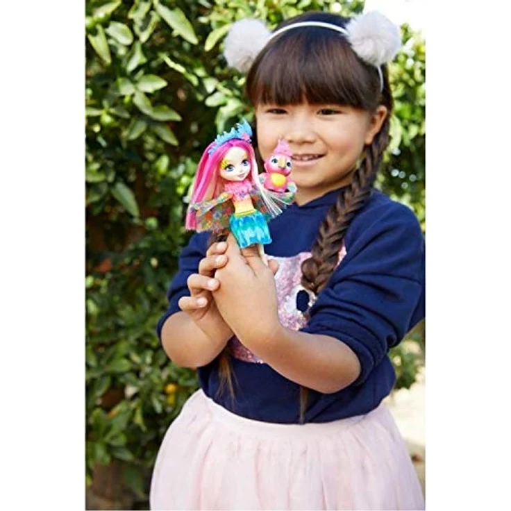 Mattel - Enchantimals - Papageienmädchen Peeki Parrot Puppe – Bild 2