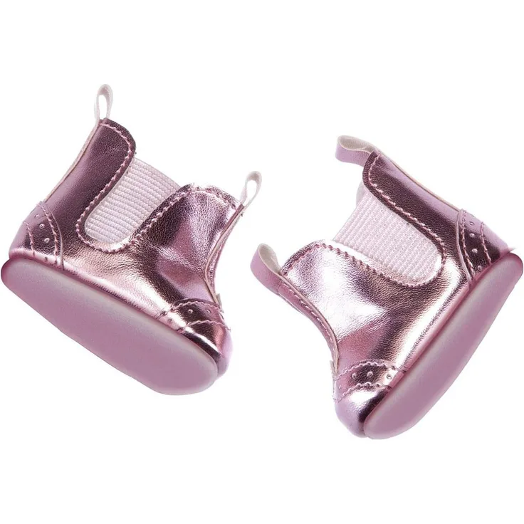 Schildkröt Puppen Schuhe metallic pink