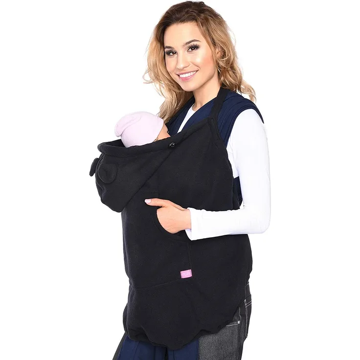 Mija - Tragecover, Universal Bezug für Baby Carrier/Tragetücher/Cape 4022 (Schwarz)