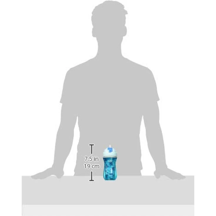 Chicco 00006991200000 Trinkbecher Sport, 14M+, 260 ML, blau – Bild 16
