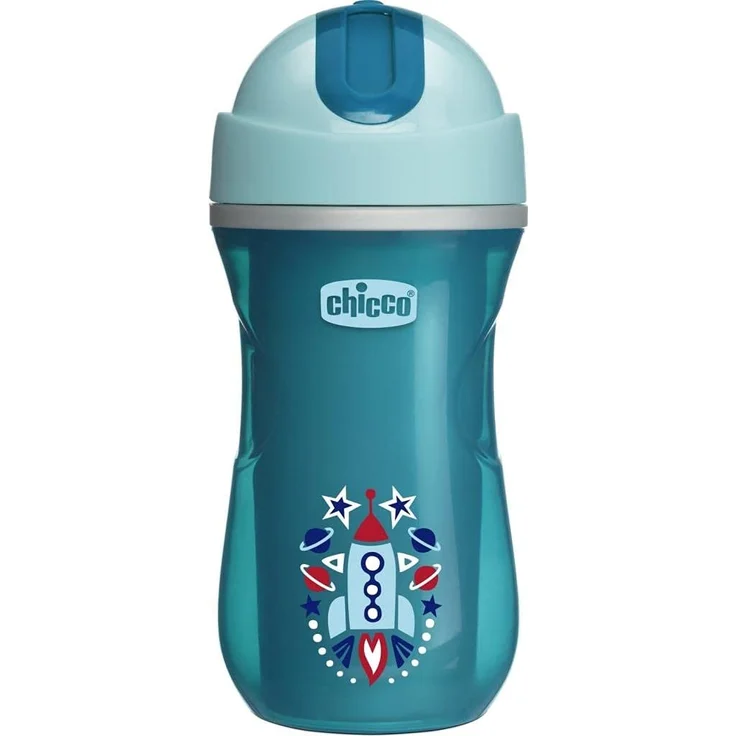Chicco 00006991200000 Trinkbecher Sport, 14M+, 260 ML, blau – Bild 1