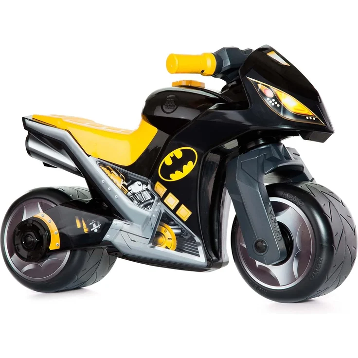 Motorrad-Aufsitz Molto Cross, ab 18 Monaten, geländegängig, Hightech-Spielzeugdekoration, löst Sich Nicht ab. Sportliches und einzigartiges Design (Schwarz - Batman) – Bild 3