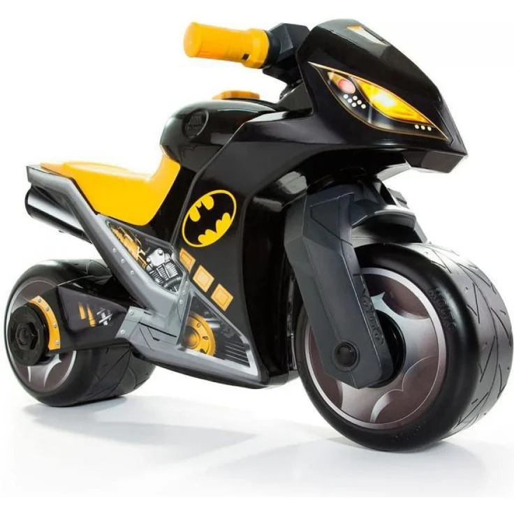 Motorrad-Aufsitz Molto Cross, ab 18 Monaten, geländegängig, Hightech-Spielzeugdekoration, löst Sich Nicht ab. Sportliches und einzigartiges Design (Schwarz - Batman) – Bild 1