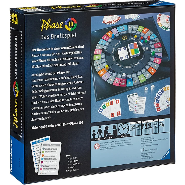 Ravensburger 'Phase 10 - Das Brettspiel', ab 10 Jahren, 2 - 6 Spieler, 60 min Spielzeit – Bild 2