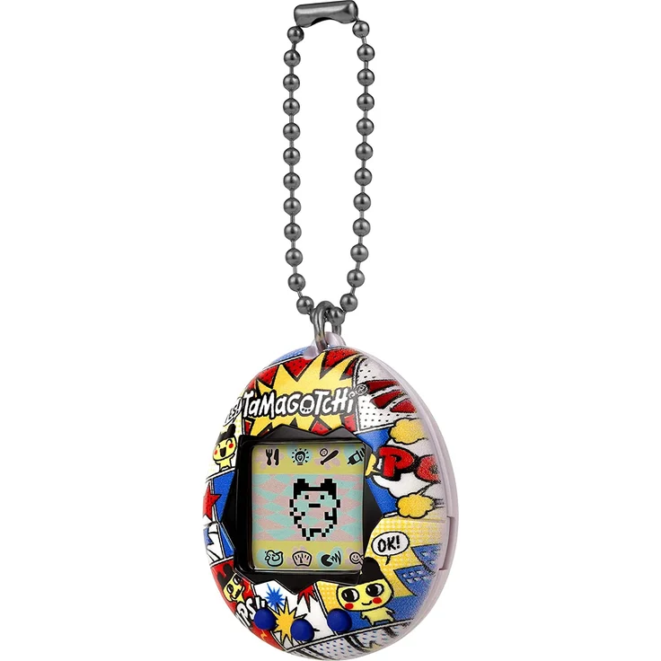 TAMAGOTCHI Original Bandai Tamagotchi Comic Strip Shell mit Kette - Das Original Virtual Reality Pet 42925NBNP – Bild 2