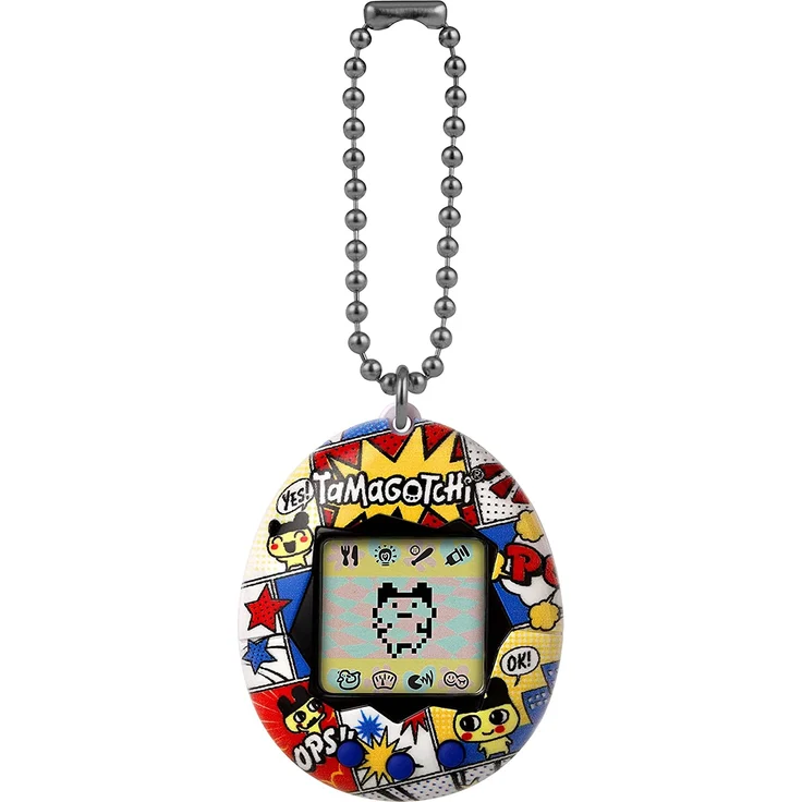 TAMAGOTCHI Original Bandai Tamagotchi Comic Strip Shell mit Kette - Das Original Virtual Reality Pet 42925NBNP – Bild 1