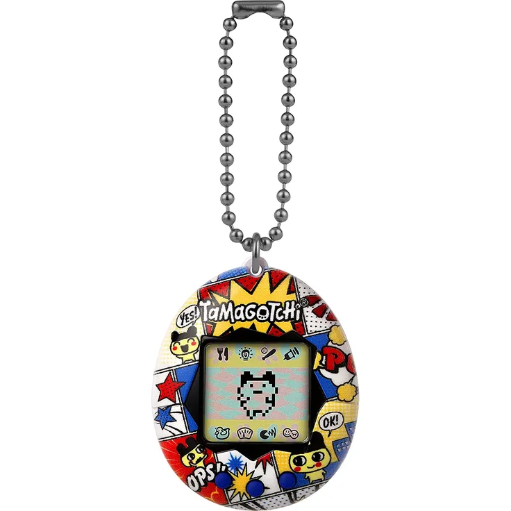 TAMAGOTCHI Original Bandai Tamagotchi Comic Strip Shell mit Kette - Das Original Virtual Reality Pet 42925NBNP