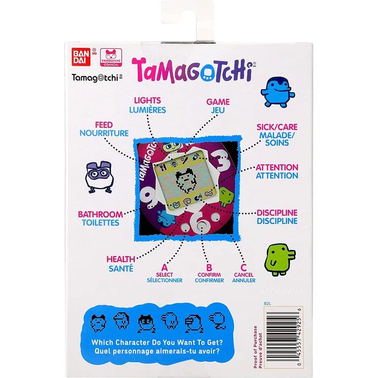 TAMAGOTCHI Original Bandai Tamagotchi Comic Strip Shell mit Kette - Das Original Virtual Reality Pet 42925NBNP – Bild 5