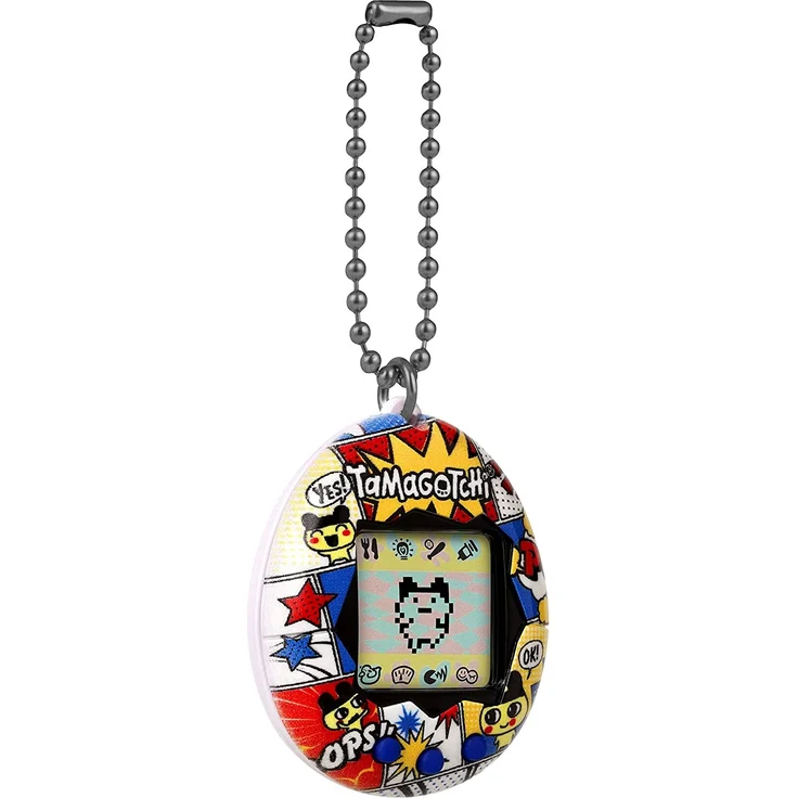 TAMAGOTCHI Original Bandai Tamagotchi Comic Strip Shell mit Kette - Das Original Virtual Reality Pet 42925NBNP – Bild 3