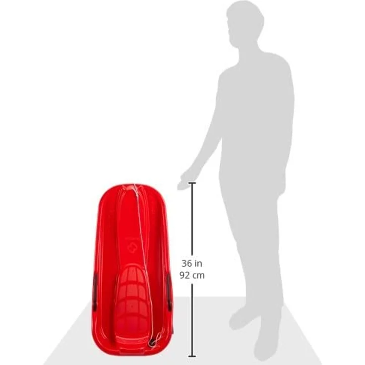 Hamax SNO Glider Bob - Rot Bobschlitten Rennrodel – Bild 3