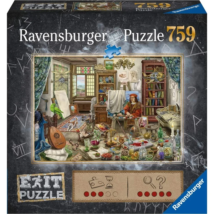 Ravensburger Puzzle 759 Teile Exit Das Künstleratelier – Bild 1