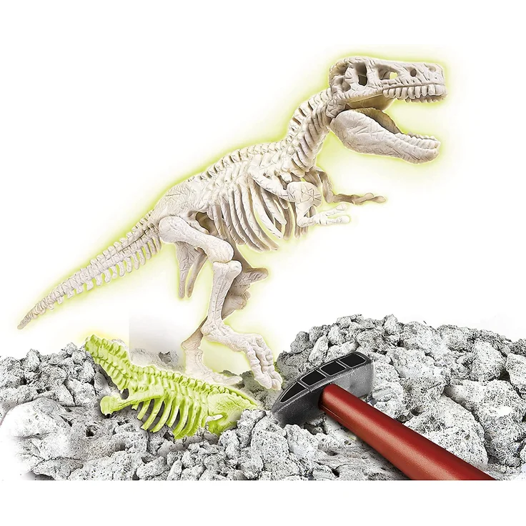 Clementoni 69404 Galileo Science - Ausgrabungs-Set T-Rex, Ausgraben von Dinosaurier-Fossilien mit Hammer & Meißel, für kleine Forscher, Spielzeug für Kinder ab 7 Jahren – Bild 2