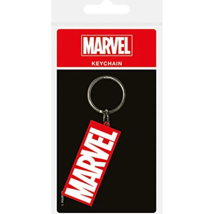 Pyramid International schlüsselanhänger Marvel logo 6 cm rot
