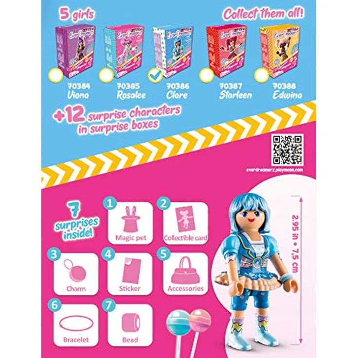 PLAYMOBIL-EverDreamerz 70386 Clare mit Donut-Anhänger, Ab 7 Jahren - Preisvergleich – Bild 3