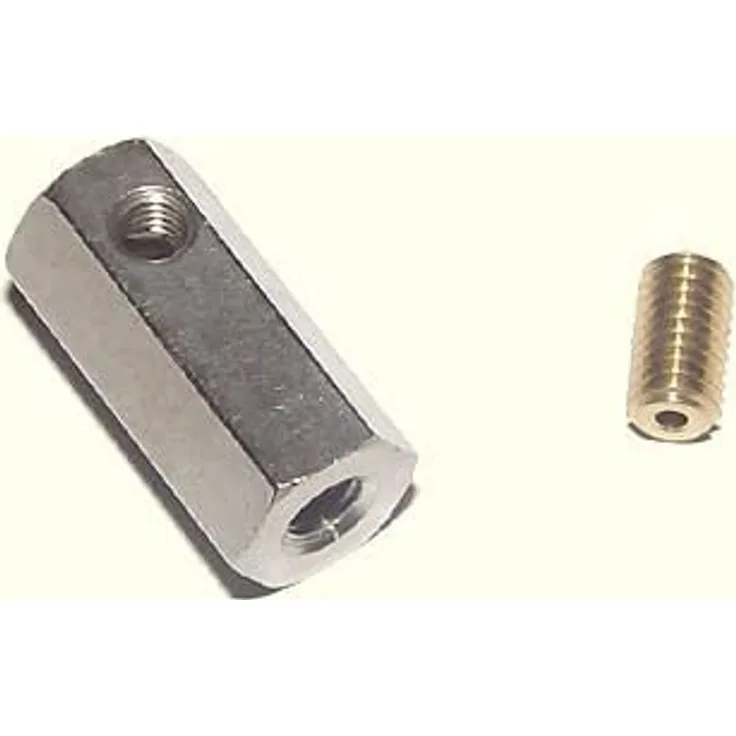 Wilesco 01531 Manometersockel vernickelt + Gewindestift M6
