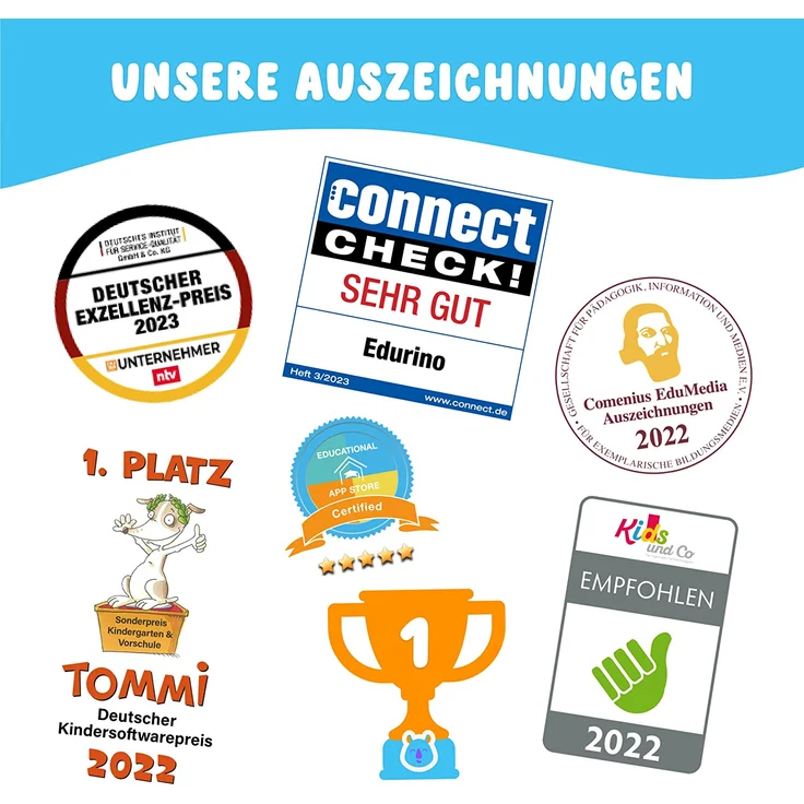 Edurino Figur Robin Zahlen & Mengen ab 4 Jahren inkl. App I Innovatives und digitales Lernspiel für Mädchen & Jungen I Spielerisches Lernen von Zahlen 0-10 | Geometrische Formen erkennen – Bild 7
