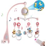 Baby Spielzeug, Baby Mobile für Bett mit Musik und Licht und Projektor, Mobile Baby Spieluhr mit 150 Melodien für Jungen Mädchen, Babyspielzeug ab 0 1 2 3 4 5 6 Monate Neugeborene Baby Geschenk