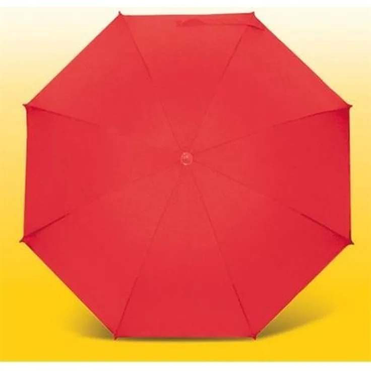 Eisbärchen Sonnenschirm mit Fiberglas-Speichen und UV-Schutz, rot