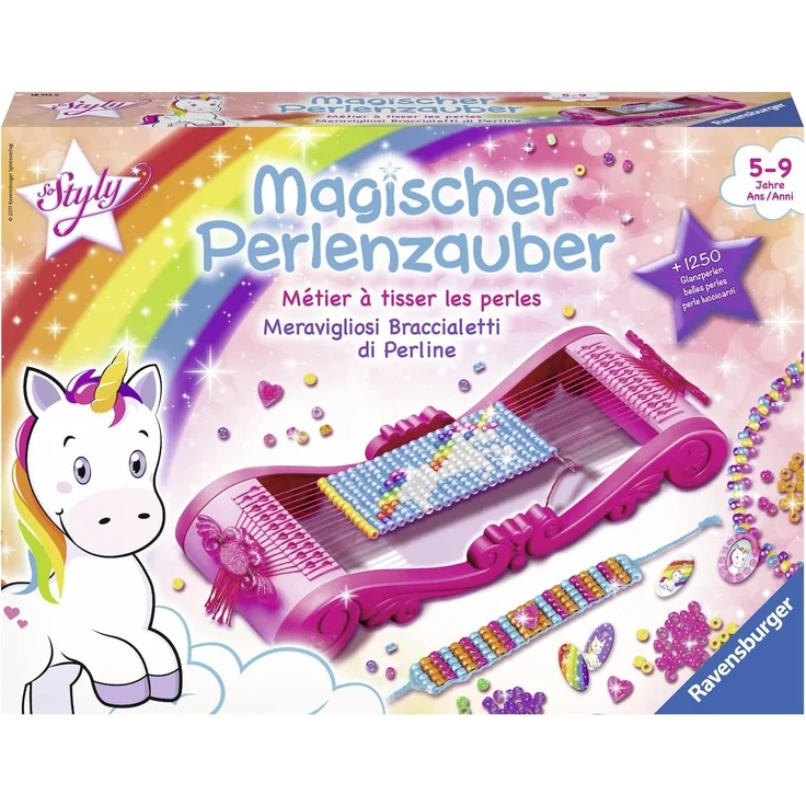 Ravensburger Magischer Perlenzauber, Perlenarmbänder selber machen, Kreatives Bastelset für Mädchen ab 5 Jahren, mit Webrahmen und über 1000 Perlen – Bild 3