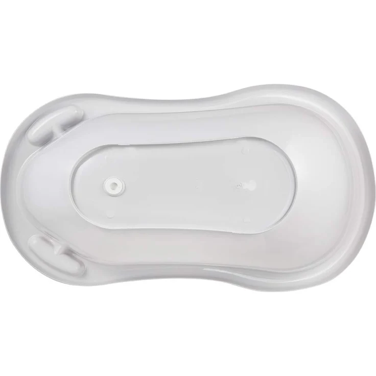 keeeper Babybadewanne mit Stöpsel, Peppa Pig Grau, Ab 0 bis ca. 12 Monate, 84 cm lang, ergonomisch – Bild 6