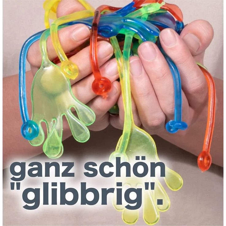12x Klatschhand Kinder Bunte Glibberhand Mitgebsel - Giveaway - Jungen - Mädchen Kindergeburtstag – Bild 4