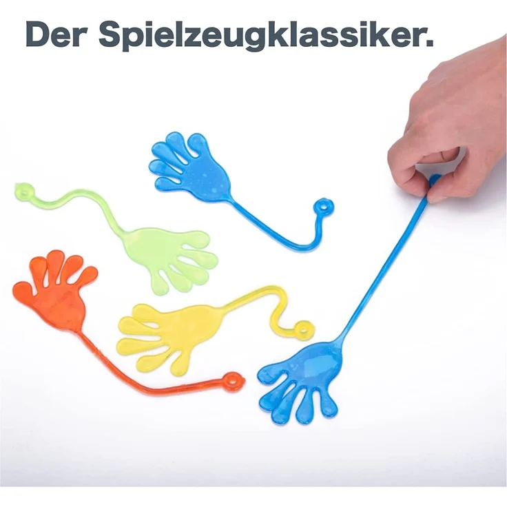 12x Klatschhand Kinder Bunte Glibberhand Mitgebsel - Giveaway - Jungen - Mädchen Kindergeburtstag – Bild 3