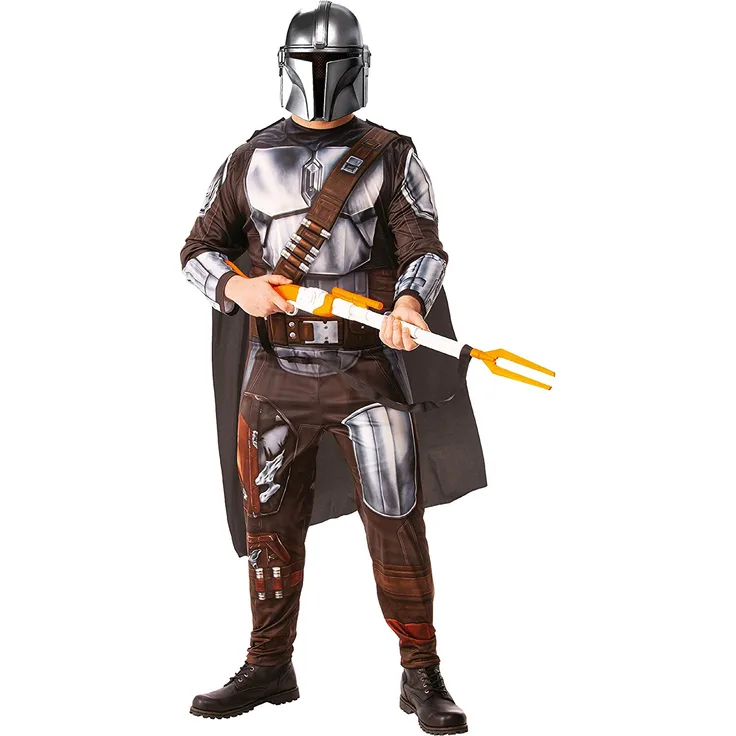 Rubies 300930 - Mandalorian Erwachsenen Kostüm, Star Wars, Größe STD-XL