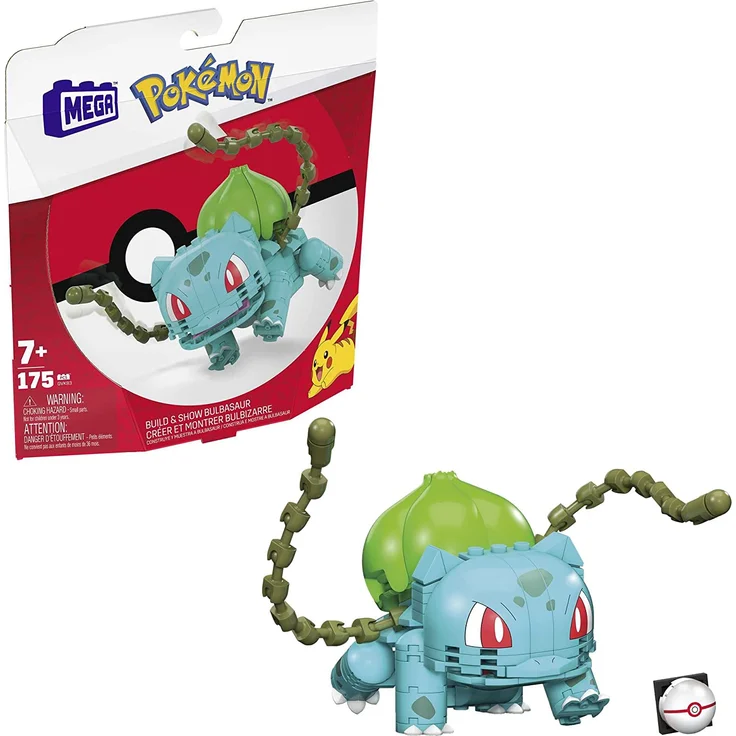 Mattel GVK83 Mega Construx Pokémon Medium Bulbasaur – Bild 1