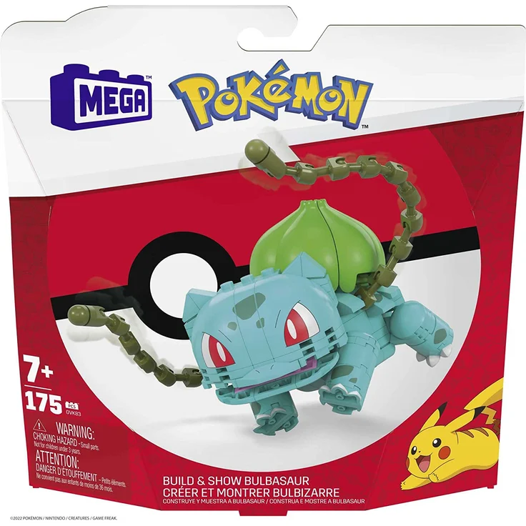 Mattel GVK83 Mega Construx Pokémon Medium Bulbasaur – Bild 6
