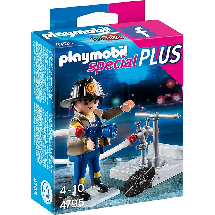 Playmobil 4795 - Feuerwehrmann mit Hydrant