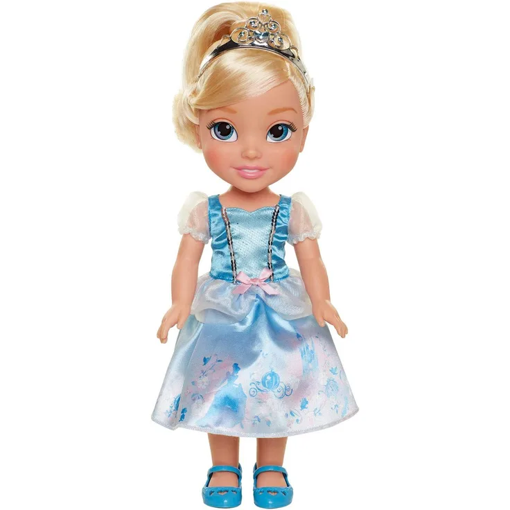 Jakks 78848-11L-6 - Disney Princess Cinderella, Puppe ca. 35 cm groß, beweglich, mit wunderschönem Kleid und Royal Reflection Augen, für Kinder ab 3 Jahre